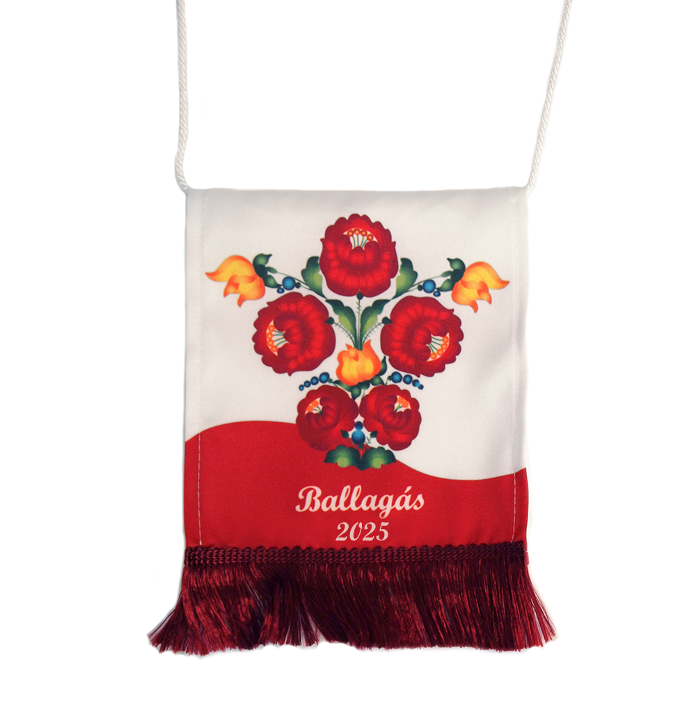 Piros-fehér ballagási tarisznya
