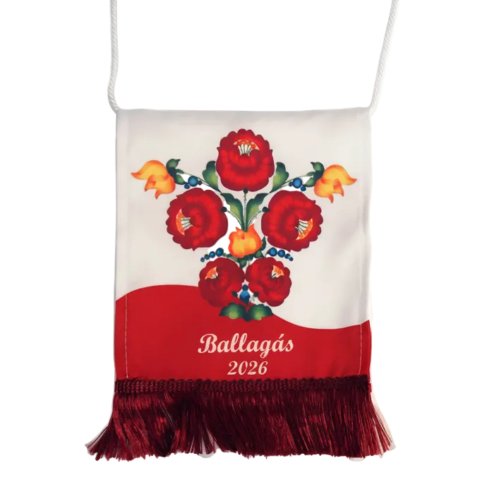 Piros-fehér ballagási tarisznya