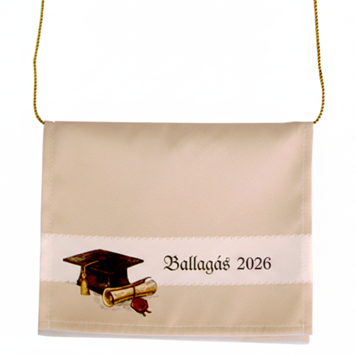 Bézs ballagási tarisznya