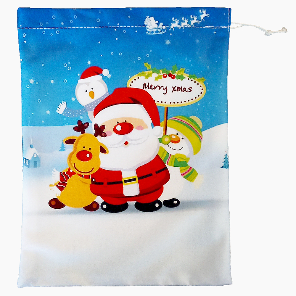 télapó rénszarvas hóember ajándékzsák