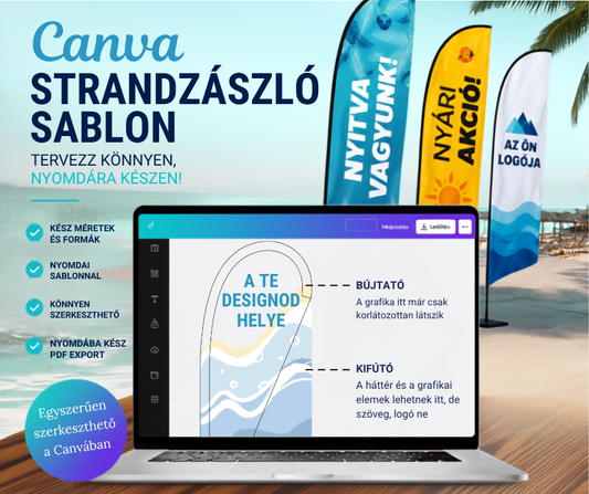 Hogyan tervezz strandzászlót Canvában? – Kezdőknek is működő útmutató
