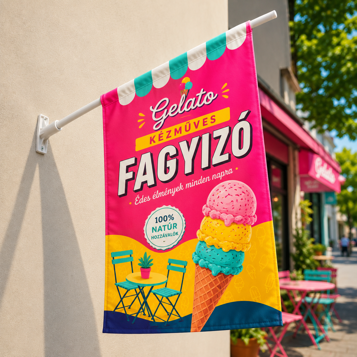 Fagyis zászlótartó