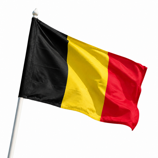 Belgium zászló – fekete, sárga és piros függőleges sávok