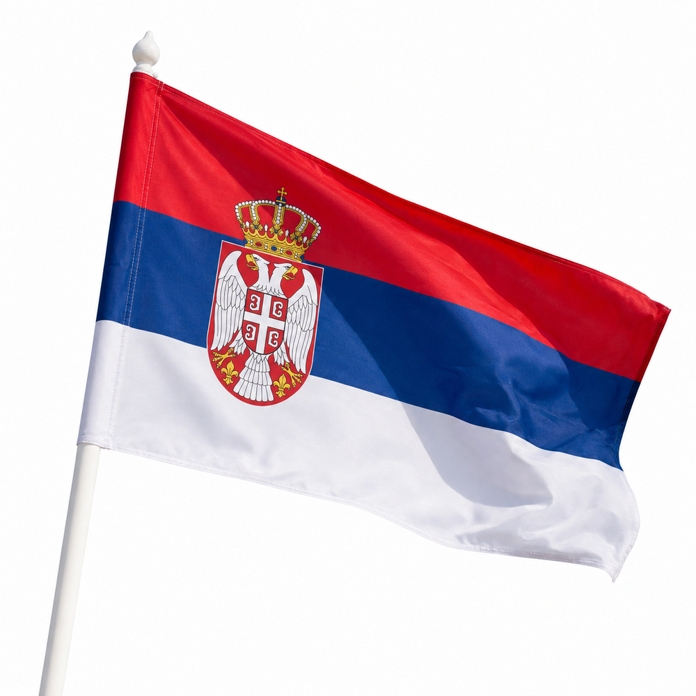 Szerbia zászló