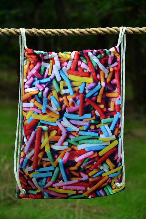 Candy bag nyomott mintás hátizsák