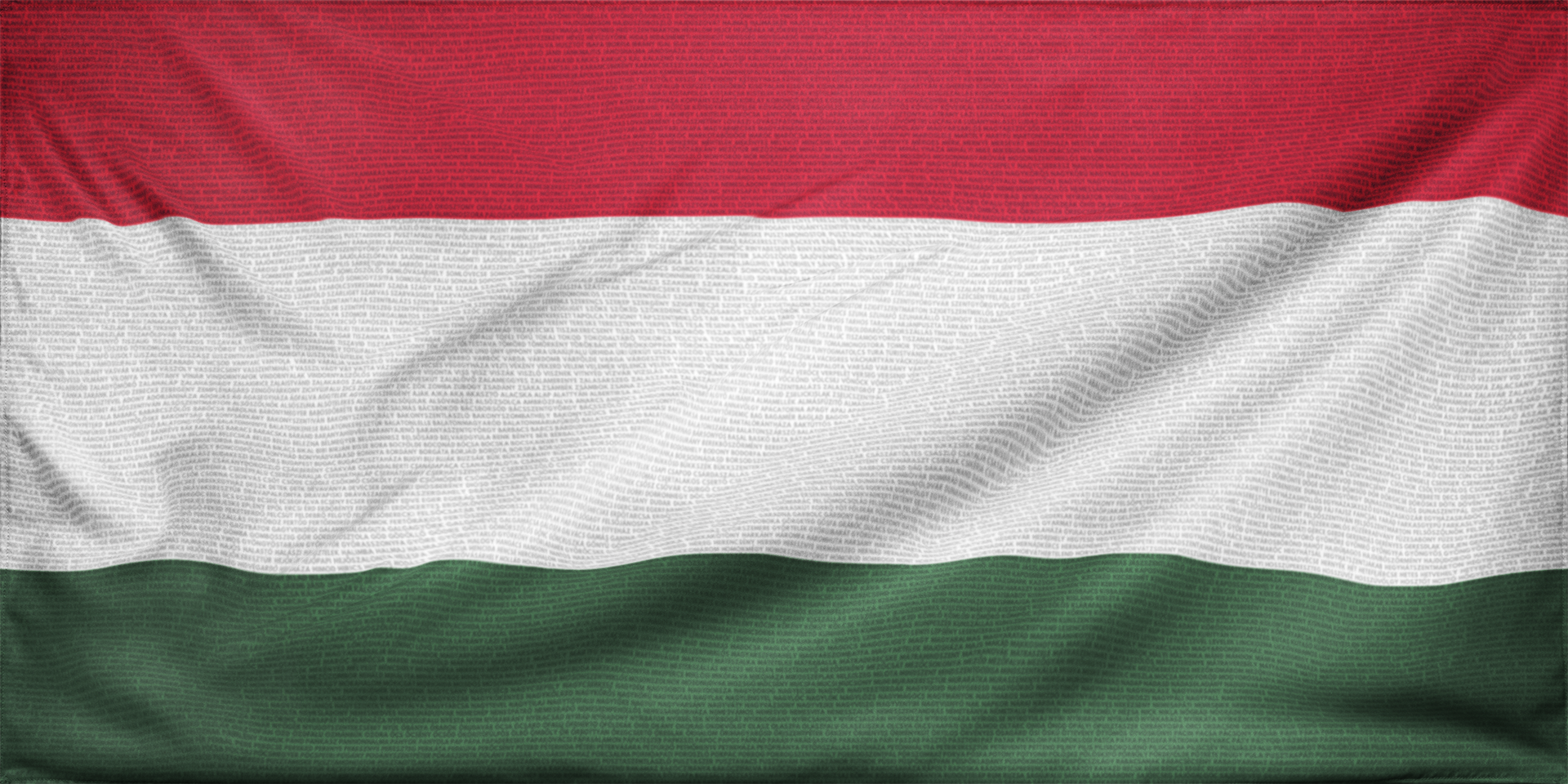 magyaroroszág emlékzászló településnevekkel címer nélkül