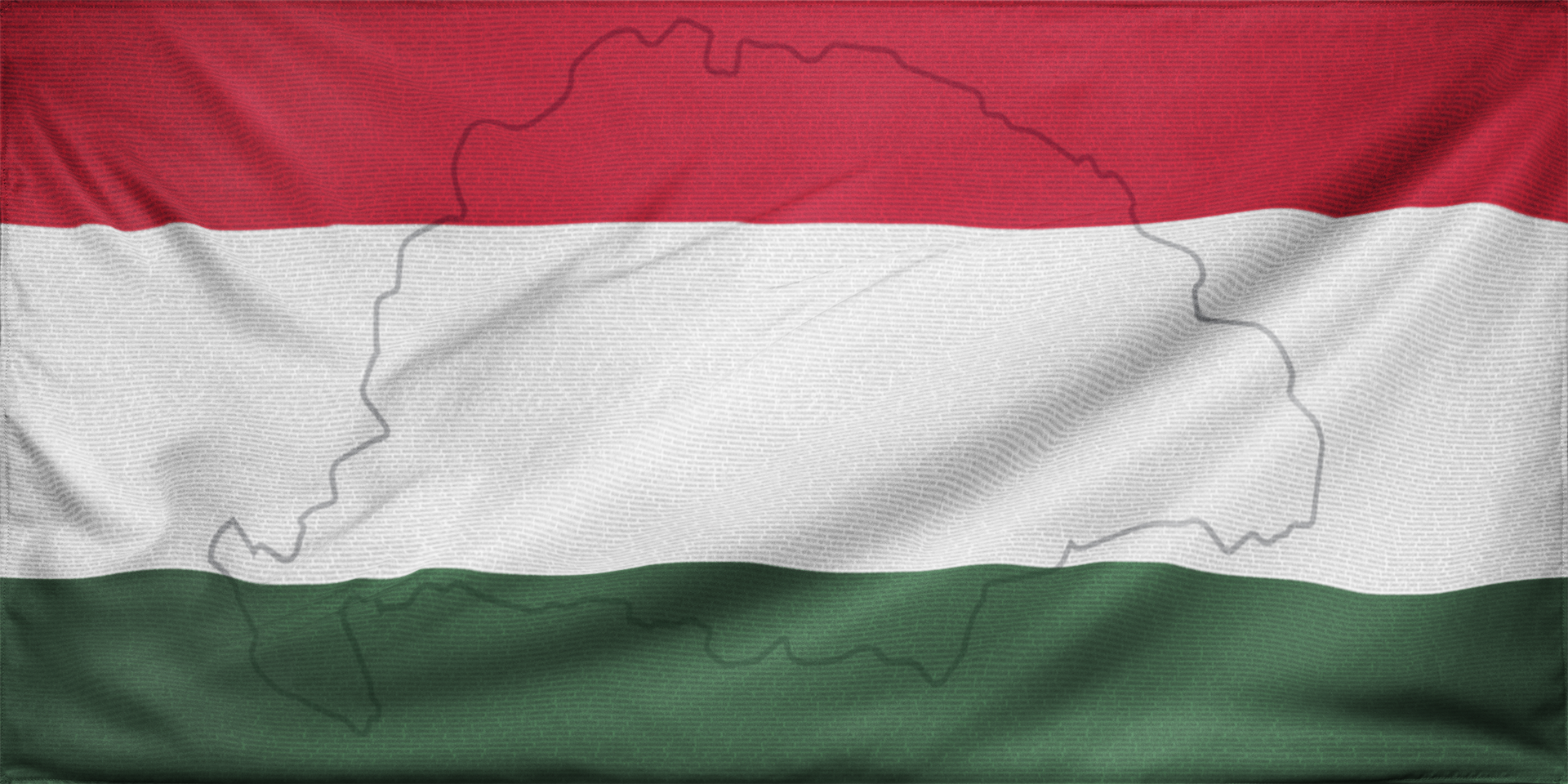 Nagy Magyarország kontúros emlékzászló