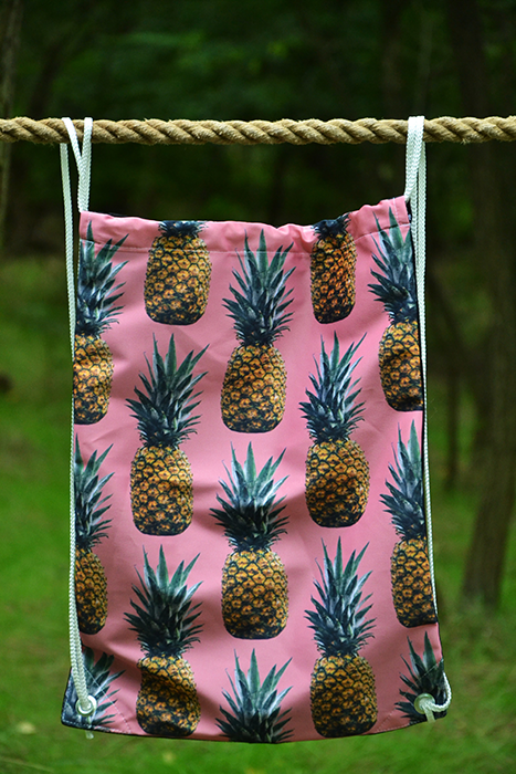 Pineapple bag nyomott mintás zsák